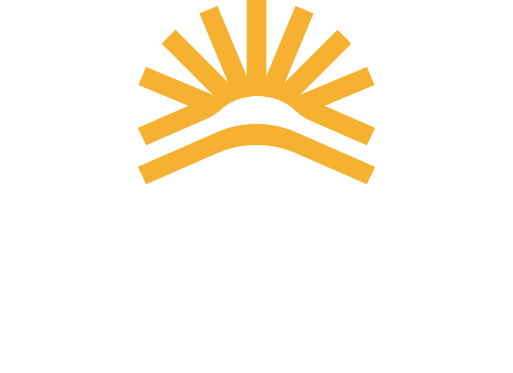 Isotipo de Venezuela Renace en color amarillo, representando un sol naciente y logo.