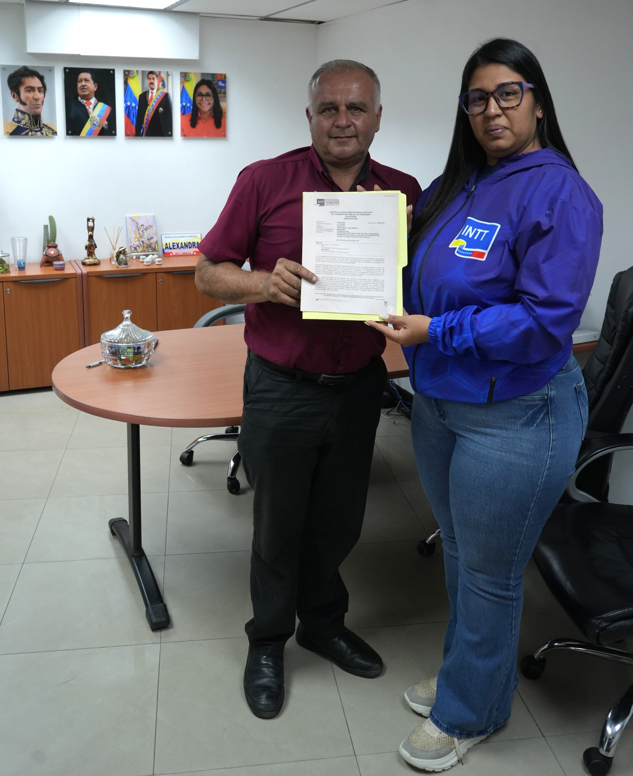 INTT regulariza transporte público en la ruta Colonia Tovar – La Victoria