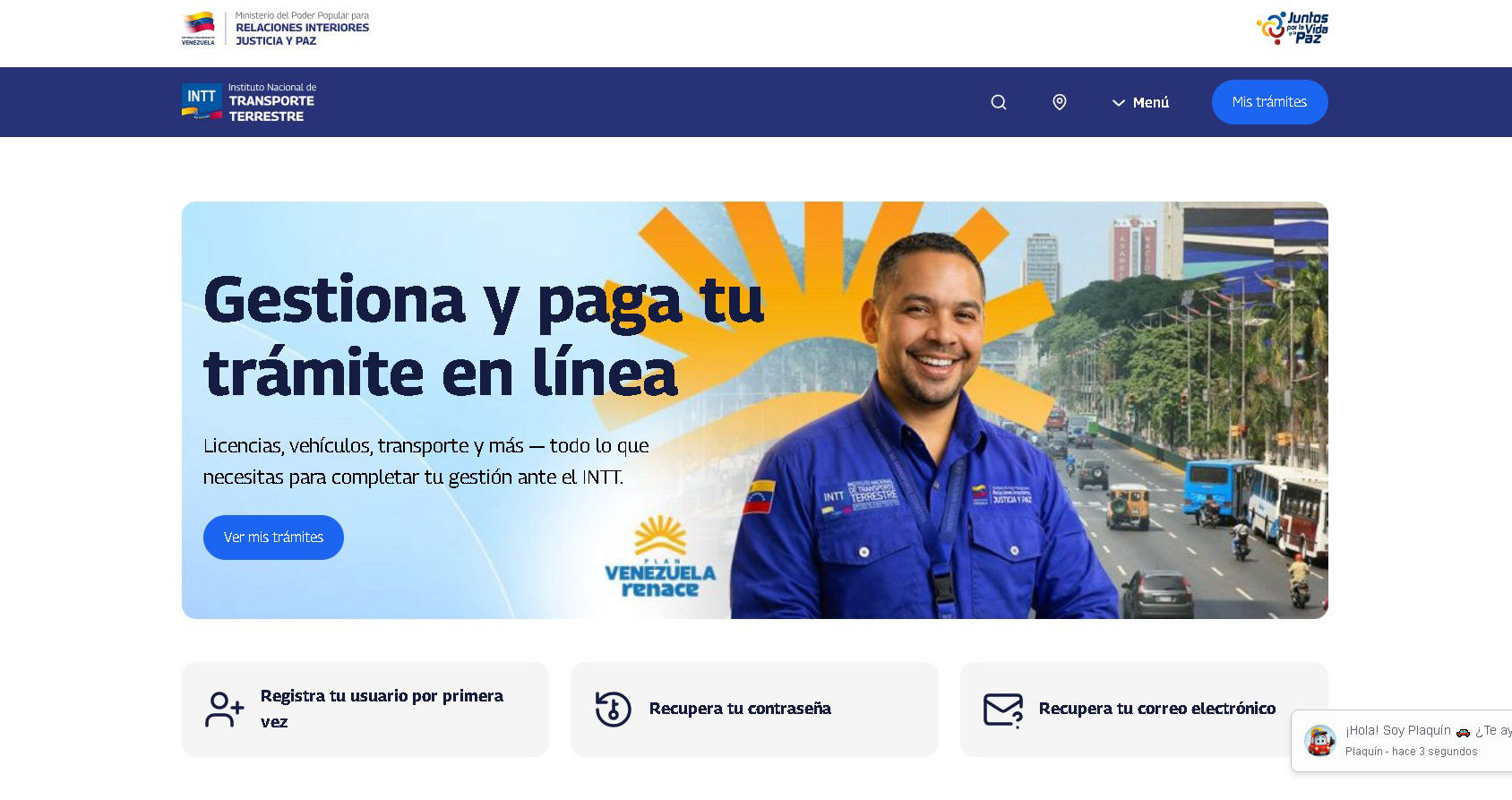 INTT estrena nuevo portal web adaptado a los avances tecnológicos y centrado en la accesibilidad ciudadana